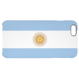 Funda Transparente Para iPhone 6 Plus Bandera Patriótica Argentina