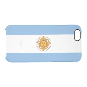 Funda Transparente Para iPhone 6/6s Bandera Patriótica Argentina