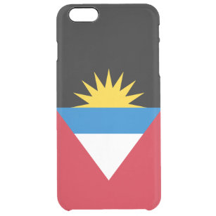Funda Transparente Para iPhone 6 Plus Bandera Patriótica de Antigua y Barbuda