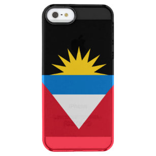 Funda Transparente Para iPhone SE/5/5s Bandera Patriótica de Antigua y Barbuda