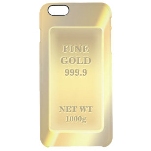 Funda Transparente Para iPhone 6 Plus Barra de oro fina brillante del ladrillo del oro