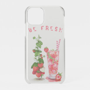 Funda Para iPhone 11 Pro Bebida Guay de jugo de fresa fresca - frutas de ve