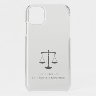 Funda Para iPhone 11 Clásicas escalas negras de justicia   Abogado