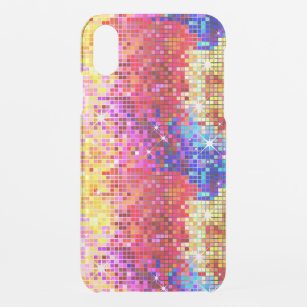 Funda Para iPhone XR Colores brillantes purpurina disco colorido