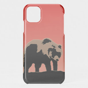 Funda Para iPhone 11 El oso pardo al atardecer - Arte de vida salvaje o