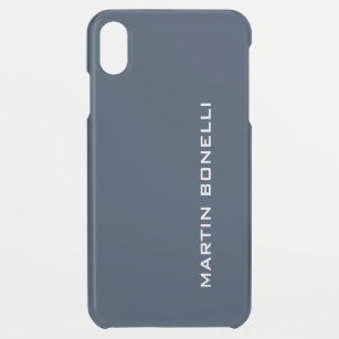 Funda Para iPhone XS Max Especial especial de Navy Blue Minimalista único