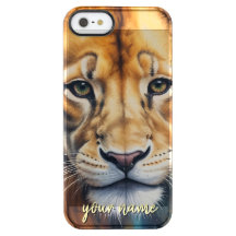 estuche para iPhone de cara de león