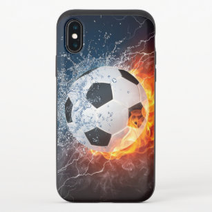 Funda Deslizante Para iPhone XS Flamante Cojín decorativo de fútbol/baloncesto de 