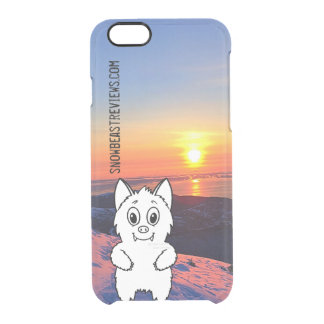 Funda Transparente Para iPhone 6/6s La bestia clara de la nieve revisa el caso de la