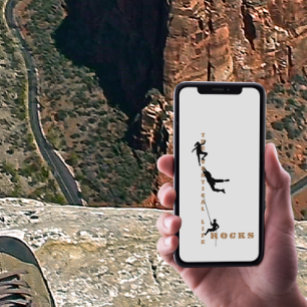 Funda Deslizante Para iPhone X La vida vertical - Diseño de escalada rocosa