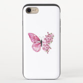 Funda de mariposa con costuras en blanco y negro para Apple Iphone