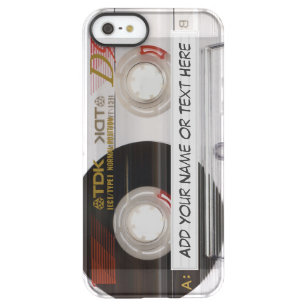 Funda Permafrost® Para iPhone SE/5/5s Mirada de la cinta de casete de música del vintage