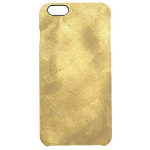 Funda Transparente Para iPhone 6 Plus Modelo puro oxidado de la textura del oro
