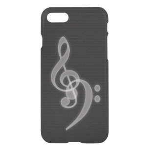Funda Para iPhone SE/8/7 Música - Treble and Bass Clef