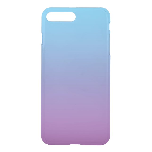 Funda Para iPhone De Uncommon Ombre azul y púrpura (Reverso)