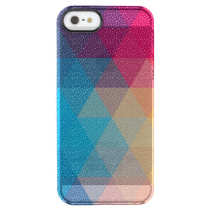 Funda Transparente Para iPhone SE/5/5s Patrón poligonal moderno y colorido