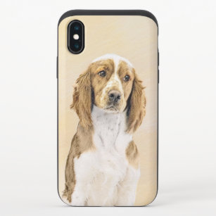 Funda Deslizante Para iPhone X Pintado español de Springer galesa - Arte de perro