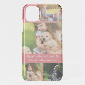 Funda Para iPhone 11 Reemplazar texto y fotos con el suyo