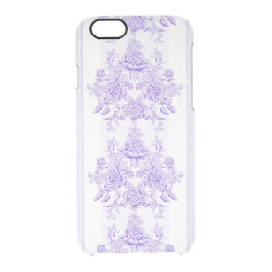 Funda Transparente Para iPhone 6/6s Shabby chic,lavender,toile,patrón,floral,Victoria