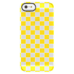 Funda Permafrost® Para iPhone SE/5/5s Tablero de damas amarillo