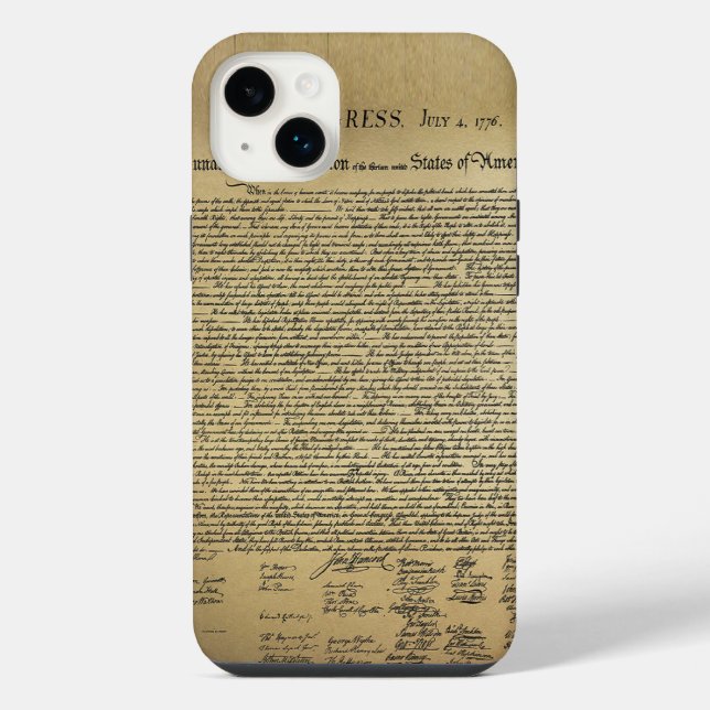 Funda Para iPhone Declaración de la Independencia (Reverso)