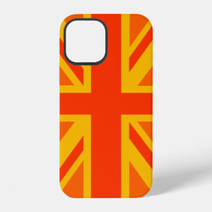 Funda Para iPhone 12 Decoración de bandera británica Union Jack naranja
