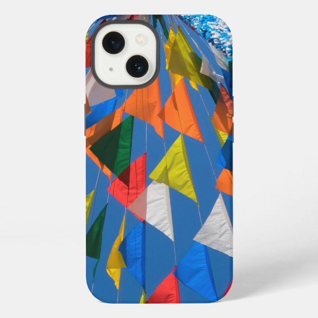 Funda Para iPhone Decoración de la bandera triangular (Reverso )