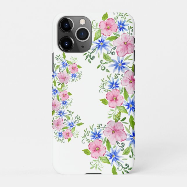 Funda Para iPhone Decoración floral elegante (Reverso)