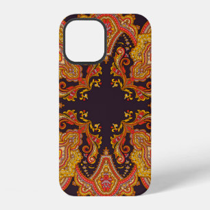 Funda Para iPhone 12 decoración textil estampado clásico motivos digita
