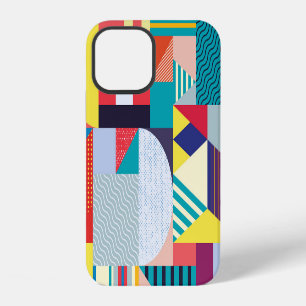 Funda Para iPhone 12 Decorativo Geométrico: Patrón Abstracto Vintage.