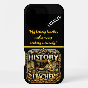 Funda Para iPhone 16 Pro Max Dedicación del mejor profesor de historia