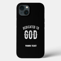 DEDICADO A DIOS PERSONALIZABLE GUAY TEXTO BLANCO