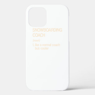 Funda Para iPhone 12 Definición de Entrenador de Snowboarding Divertido