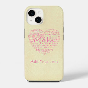 Funda Para iPhone 14 Definición de un esquema de corazón de madre por S