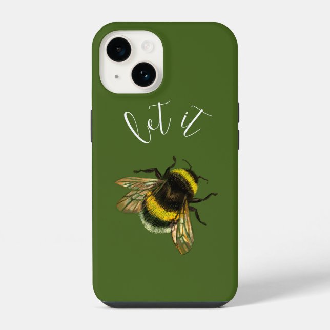 Funda Para iPhone Déjalo Bee, abejorro (Reverso )