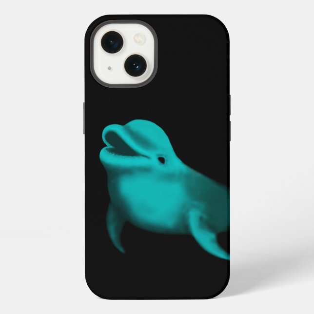 Funda Para iPhone Delfín afortunado (Reverso )