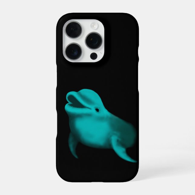 Funda Para iPhone Delfín afortunado (Reverso)