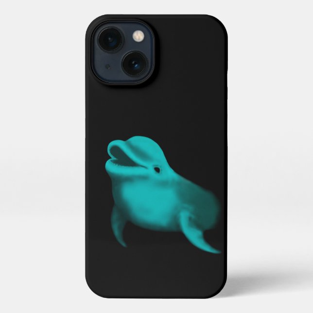 Funda Para iPhone Delfín afortunado (Reverso )