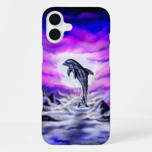 Funda Para iPhone 16 Plus Delfín de luz de luna