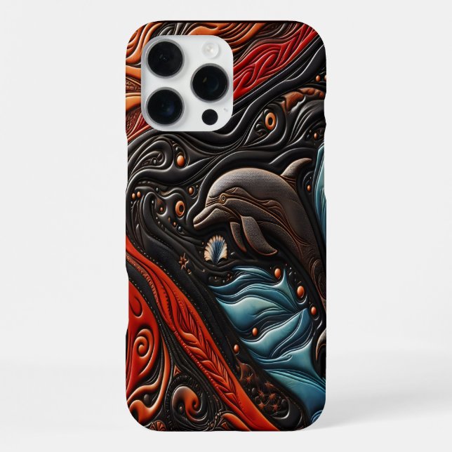 Funda Para iPhone Delfín Grácil en Movimiento (Reverso )