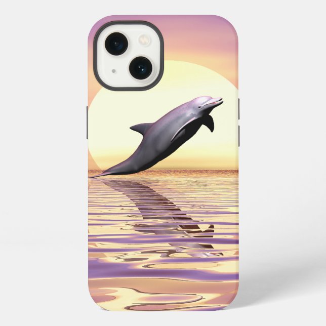 Funda Para iPhone Delfín Sol (Reverso )