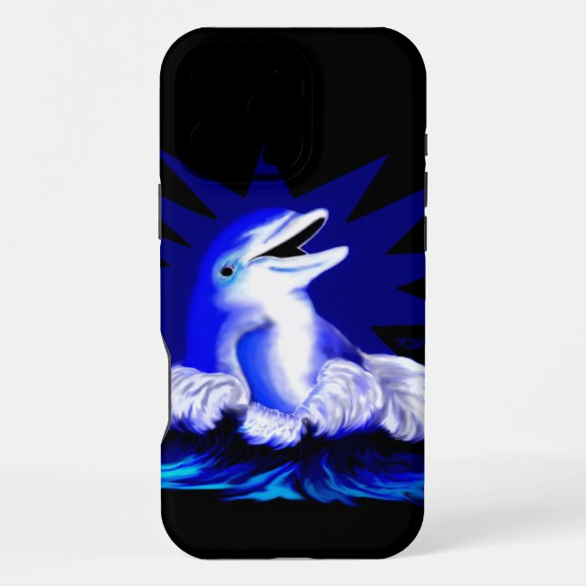 Funda Para iPhone Delfín sonriente (Reverso )