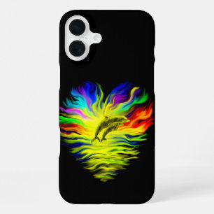 Funda Para iPhone 16 Plus Delfines al sol