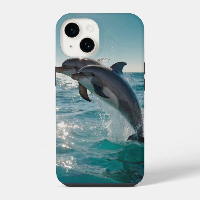 Funda Para iPhone Delfines Bailarines (Reverso )
