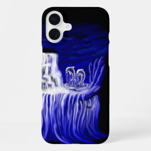Funda Para iPhone 16 Plus Delfines, manos de los tiempos