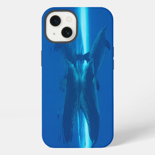 Funda Para iPhone Delfines y reflejos (Reverso )