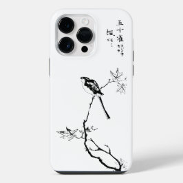 Funda Para iPhone 14 Pro Max Delicado arte de bifurcación japonesa de aves