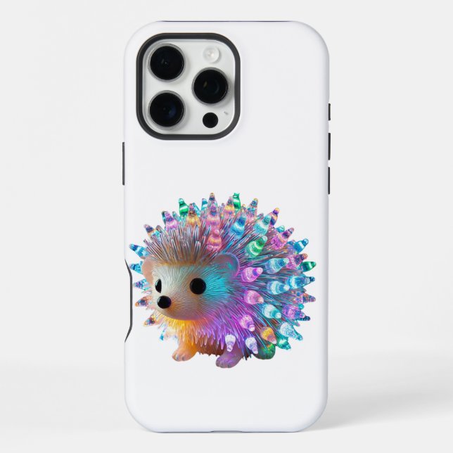 Funda Para iPhone Delicia de Erizo Arcoíris (Reverso )