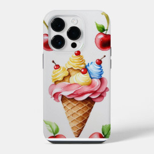 Funda Para iPhone 14 Pro Delicioso cono de helado