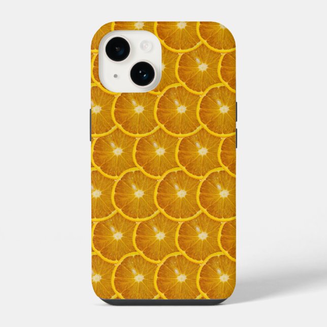 FUNDA PARA iPhone DELICIOSO NARANJA SLICE (Reverso )